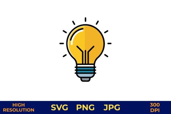 Download LED Bulb Vector Icon Energy Saving - Vector Collection