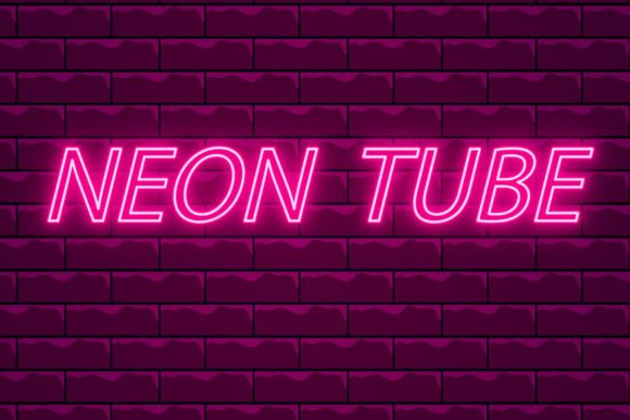 Download Hot Pink Neon Tube Vector Templates - Vector Collection