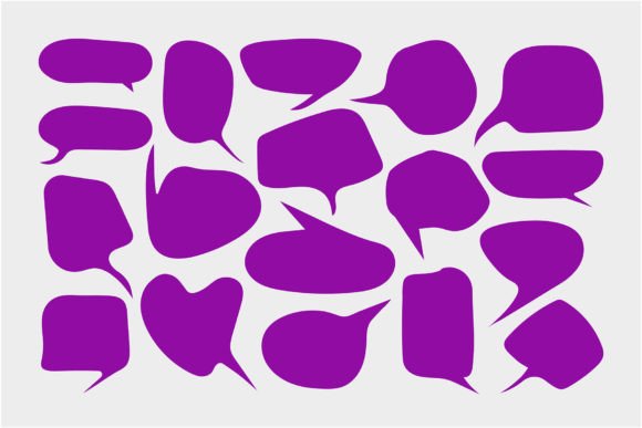 Download Message Bubble Vector. Speech Message - Vector Collection