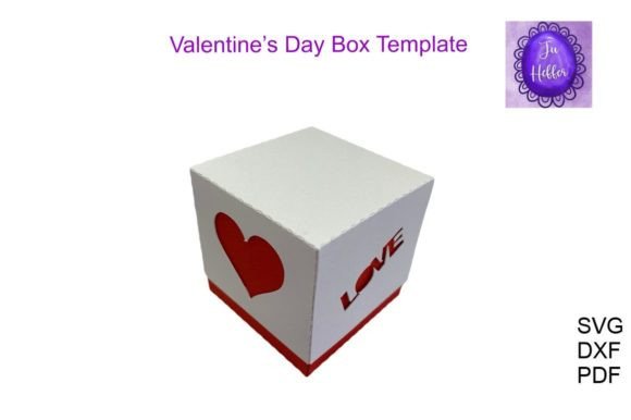 Download SVG Valentine's Day Cube Heart Box - Valentine Collection