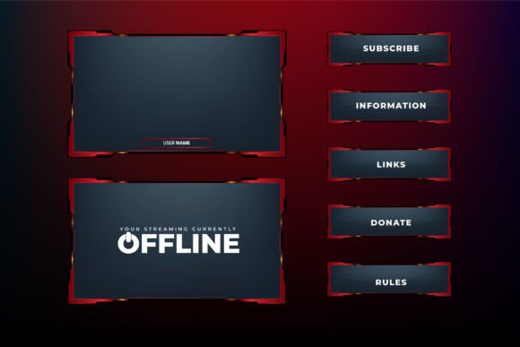 Download Gaming Overlay Vector Element Design - Vector Collection