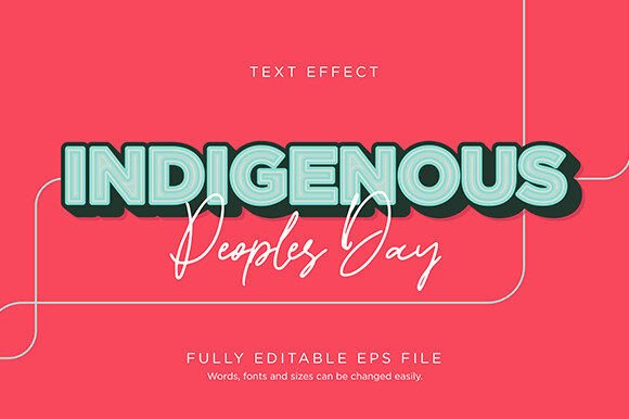 Download Indigenous Text Effect Font Type Vector - Vector Collection